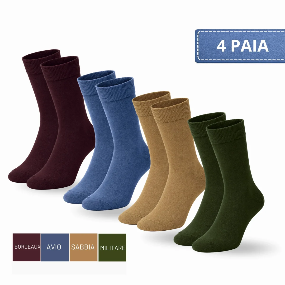 Calze Uomo Cotone Disegni Divertenti corte 4 Paia calze uomo Fantasia calze Filo di Scozia MODA - immagine 3