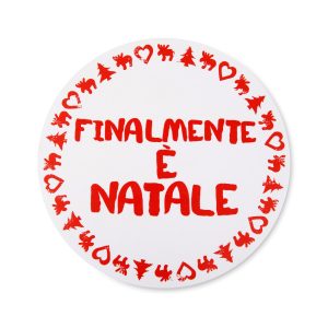 Tovaglietta tonda “finalmente è Natale”