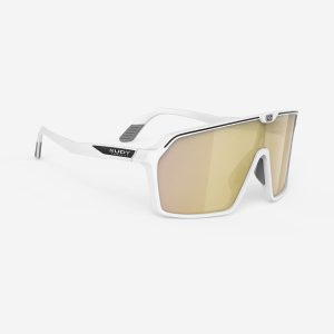 RUDY PROJECT SPINSHIELD WHITE MATTE-MULTILASER GOLD